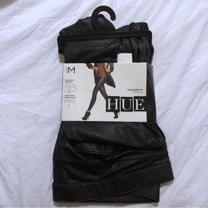Hue Leatherette Leggings, medium, NWT